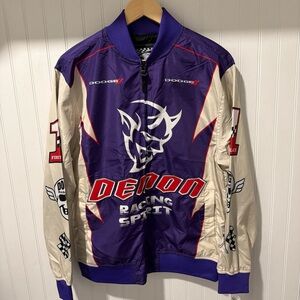 Dodge x Reason Demon Racing Spirit Limited Edition Jacket M White and Purple NEW